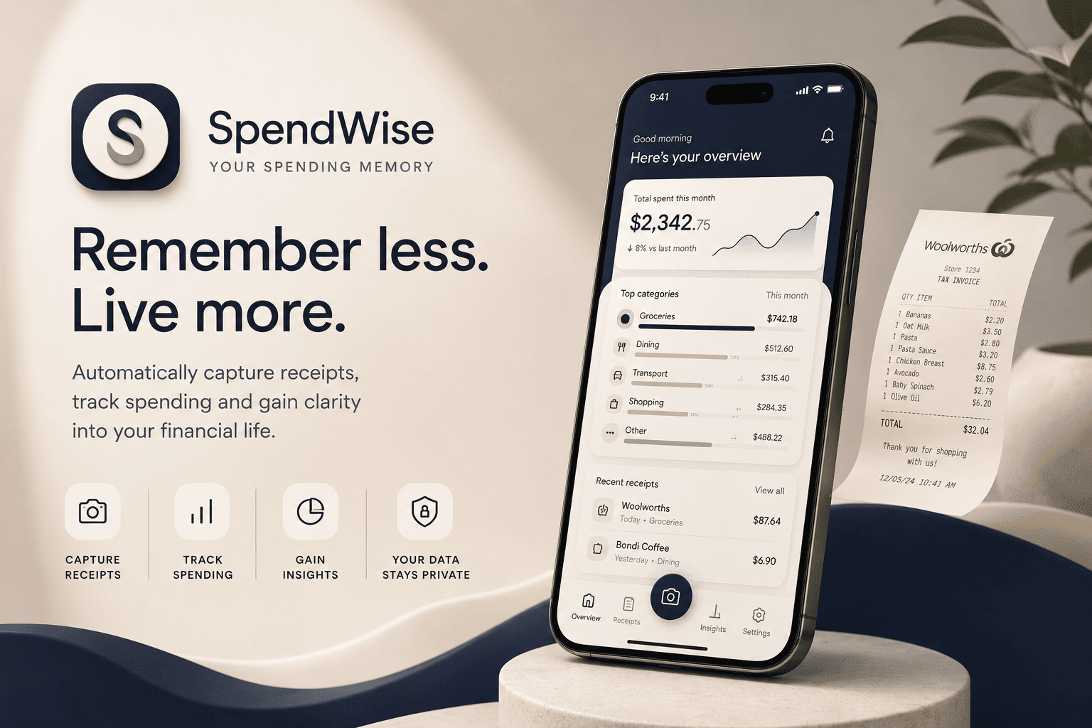 SpendWise feature graphic